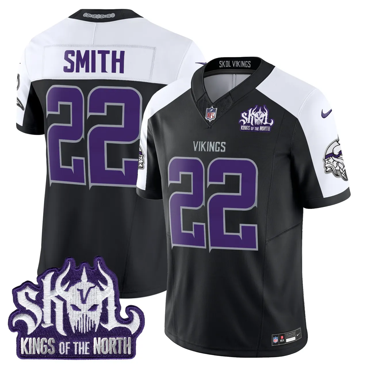 J.J. McCarthy Minnesota Vikings Nike 2024 Winter Warrior Skol Patch Vapor Limited Stitched Jersey - White - Image 22