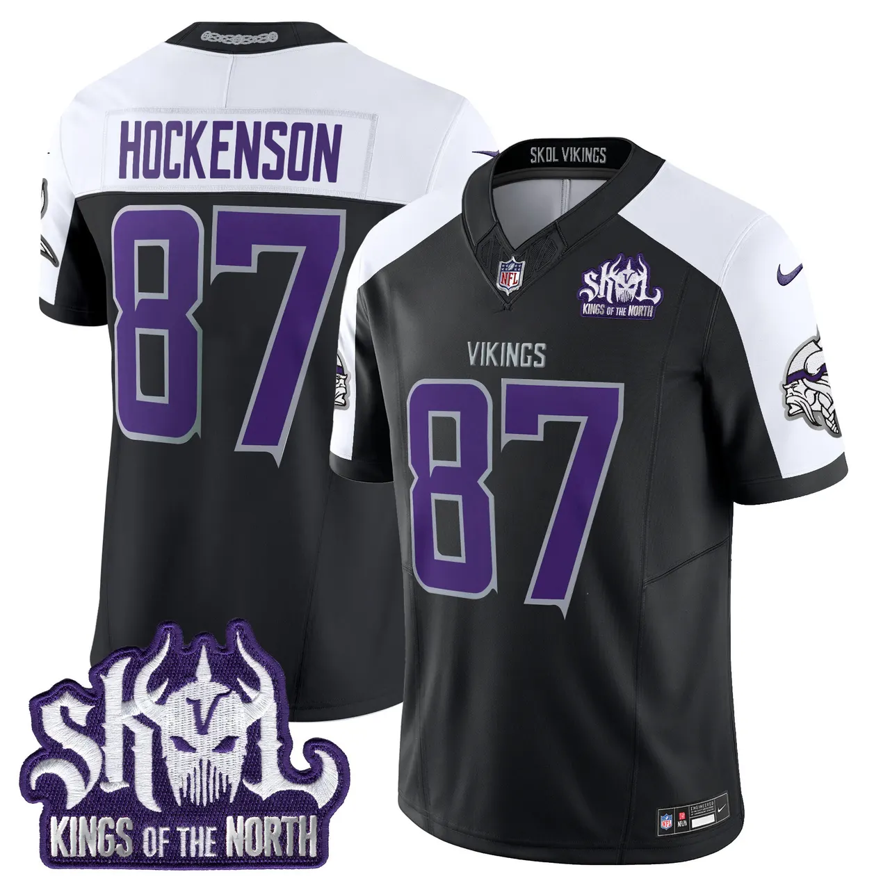 J.J. McCarthy Minnesota Vikings Nike 2024 Winter Warrior Skol Patch Vapor Limited Stitched Jersey - White - Image 23