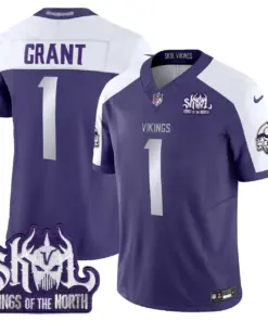 J.J. McCarthy Minnesota Vikings Nike 2024 Winter Warrior Skol Patch Vapor Limited Stitched Jersey - White - Image 29
