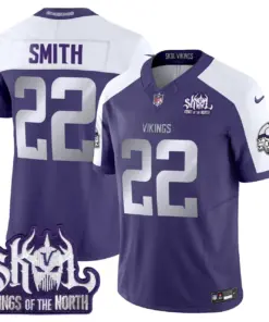 J.J. McCarthy Minnesota Vikings Nike 2024 Winter Warrior Skol Patch Vapor Limited Stitched Jersey - White - Image 30