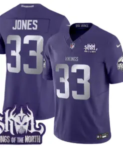 J.J. McCarthy Minnesota Vikings Nike 2024 Winter Warrior Skol Patch Vapor Limited Stitched Jersey - White - Image 36