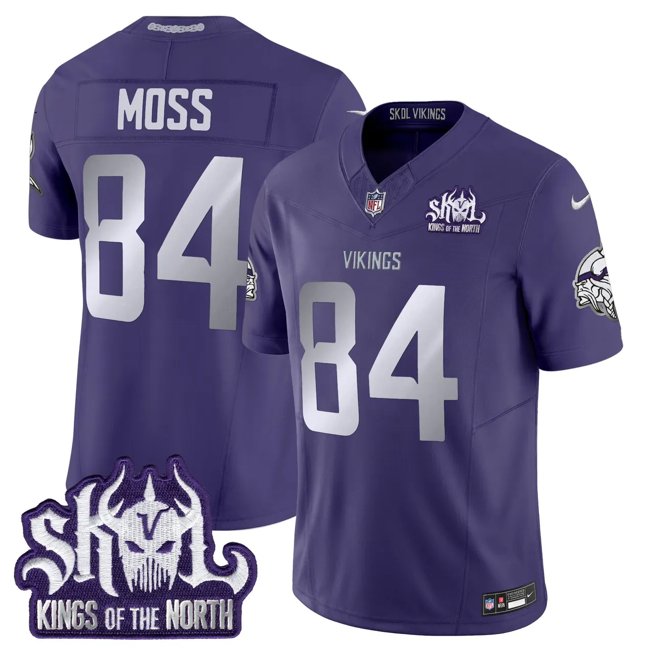 J.J. McCarthy Minnesota Vikings Nike 2024 Winter Warrior Skol Patch Vapor Limited Stitched Jersey - White - Image 40