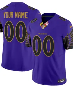 Baltimore Ravens Nike Special Vapor Custom Limited Stitched Jersey - Purple