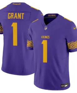 Nordic Pattern Minnesota Vikings Nike Vapor Limited Stitched Jersey - Purple - Image 5