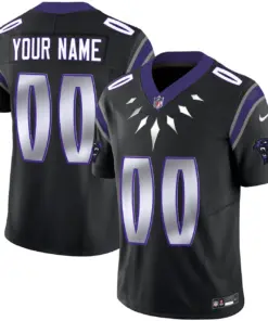 Carolina Panthers Nike Wakanda Vapor Custom Limited Stitched Jersey - Black - Image 3