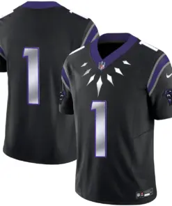 Carolina Panthers Nike Wakanda Vapor Limited Stitched Jersey - Black - Image 24
