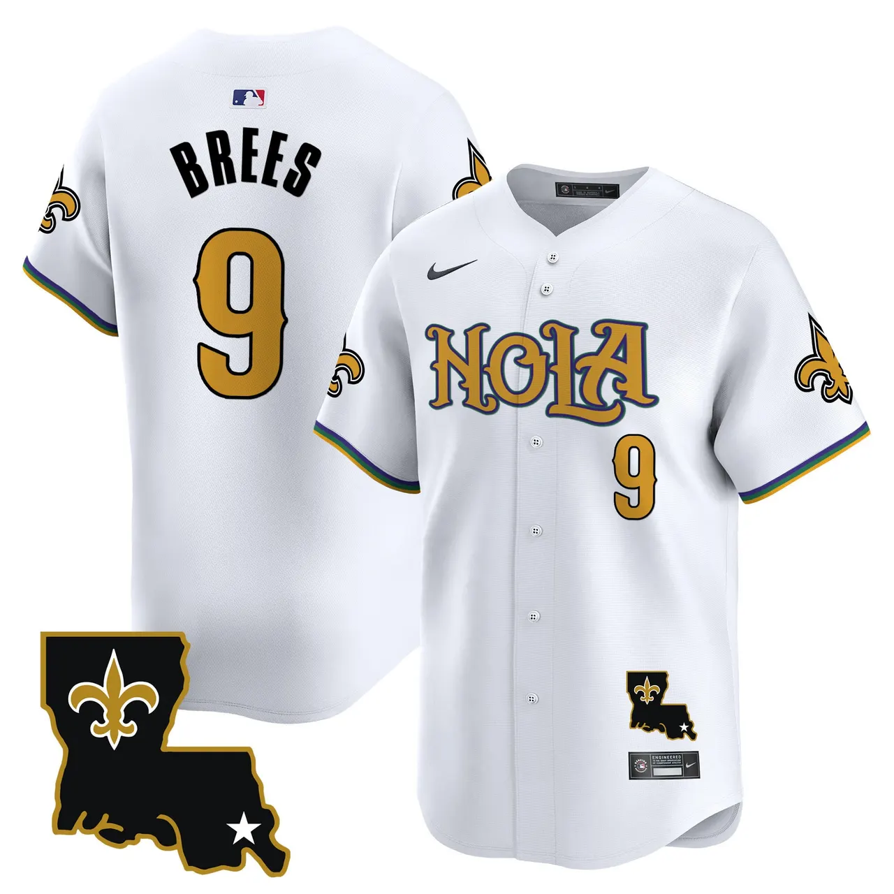 New Orleans Saints Nike Vapor Premier Limited Stitched Jersey - White - Image 5