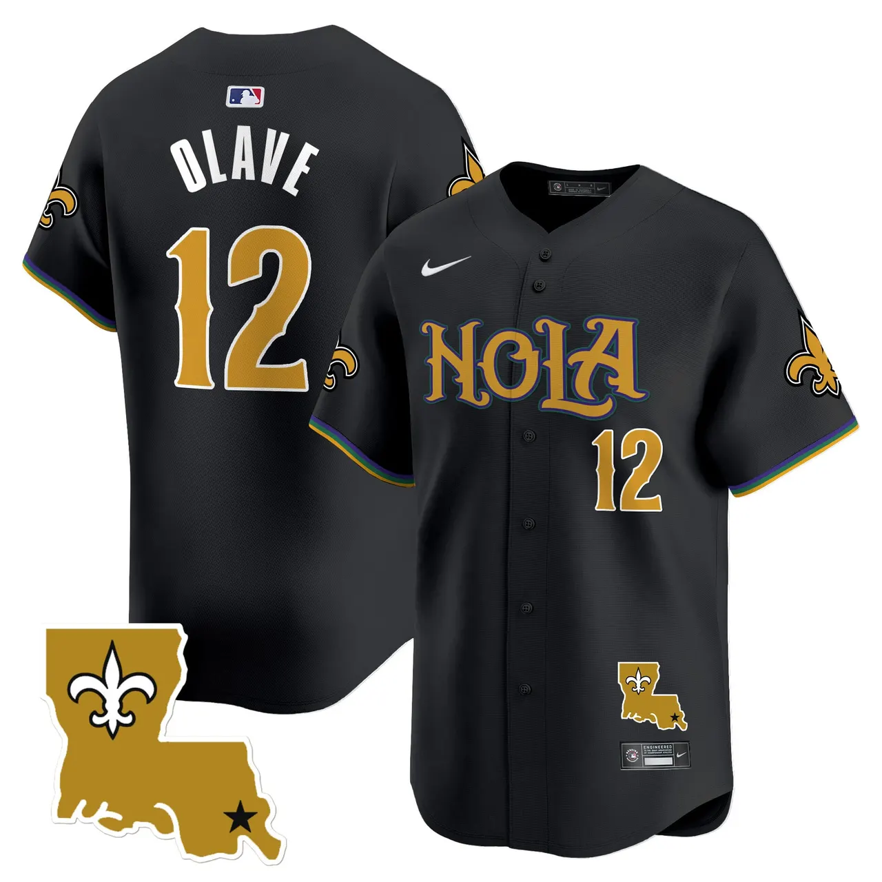 New Orleans Saints Nike Vapor Premier Limited Stitched Jersey - White - Image 8