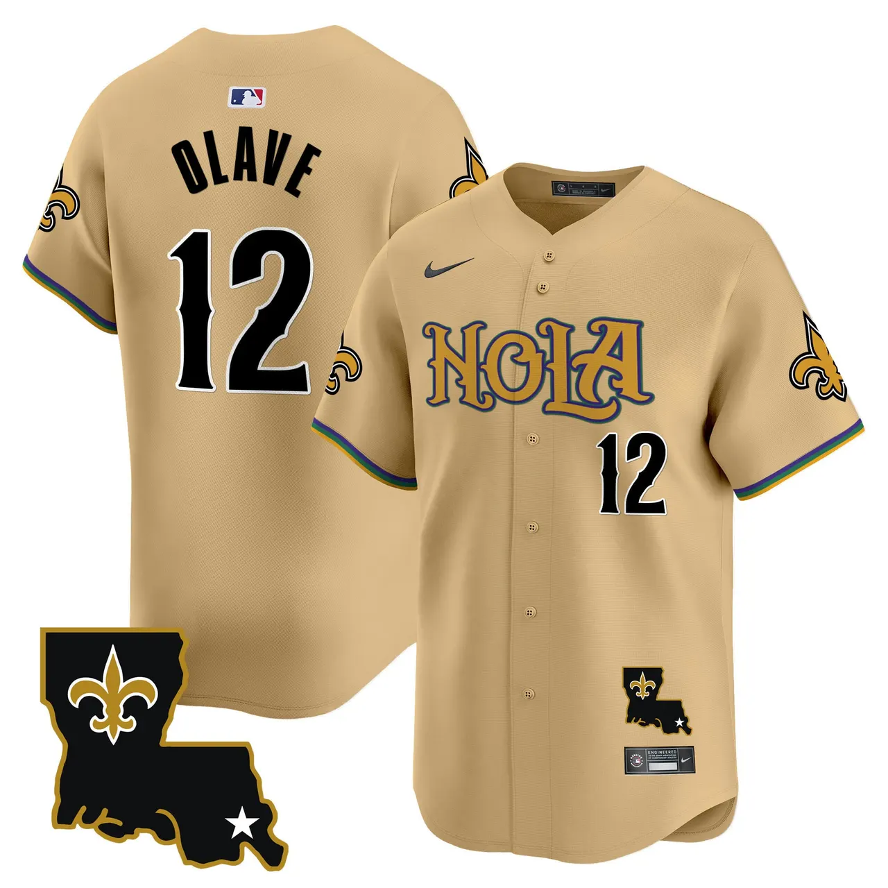 New Orleans Saints Nike Vapor Premier Limited Stitched Jersey - White - Image 15