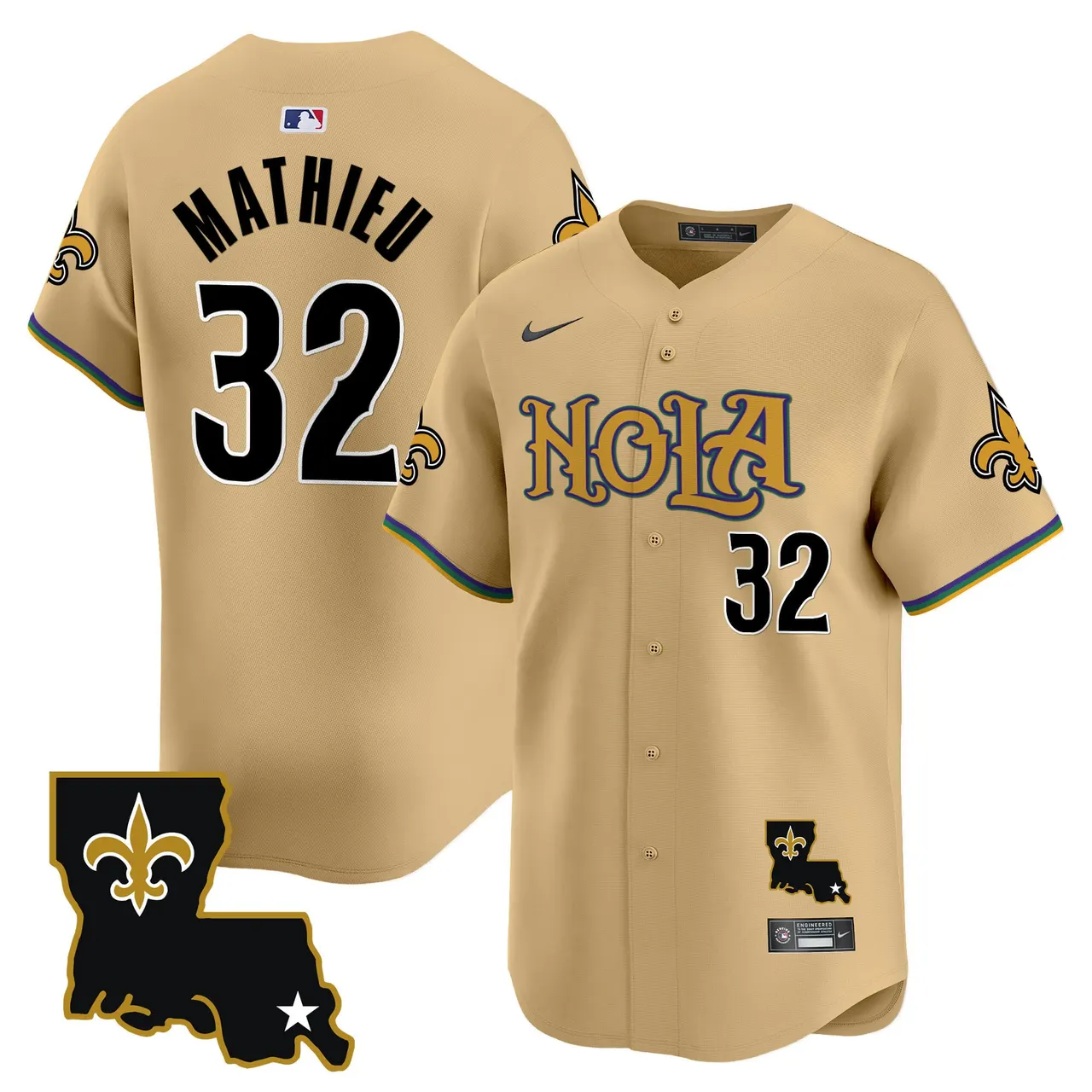 New Orleans Saints Nike Vapor Premier Limited Stitched Jersey - White - Image 21