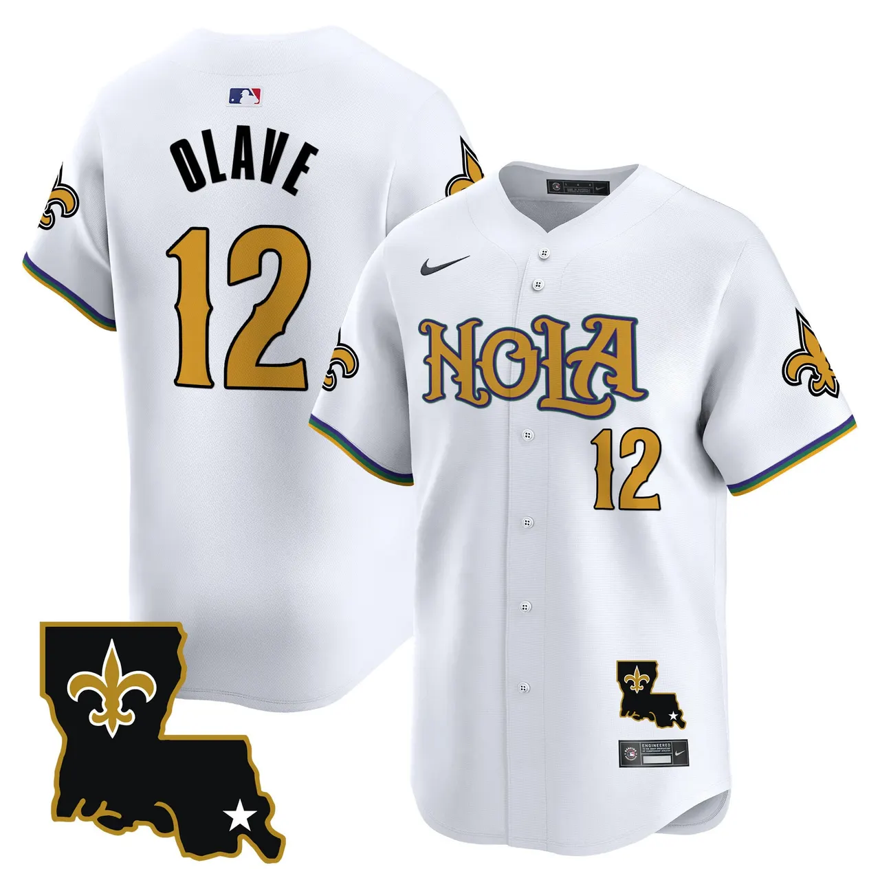 New Orleans Saints Nike Vapor Premier Limited Stitched Jersey - White