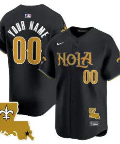 Alternative view of New Orleans Saints Nike Vapor Premier Custom Limited Stitched Jersey - White