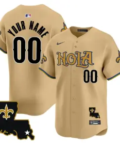 New Orleans Saints Nike Vapor Premier Custom Limited Stitched Jersey - White - Image 3