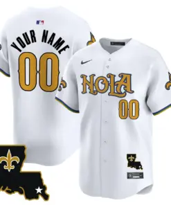 New Orleans Saints Nike Vapor Premier Custom Limited Stitched Jersey - White