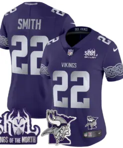 J.J. McCarthy Minnesota Vikings Nike Women's 2024 Winter Warrior Skol Patch Vapor Limited Stitched Jersey - White - Image 14