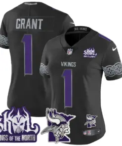 J.J. McCarthy Minnesota Vikings Nike Women's 2024 Winter Warrior Skol Patch Vapor Limited Stitched Jersey - White - Image 21