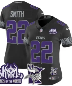 J.J. McCarthy Minnesota Vikings Nike Women's 2024 Winter Warrior Skol Patch Vapor Limited Stitched Jersey - White - Image 22