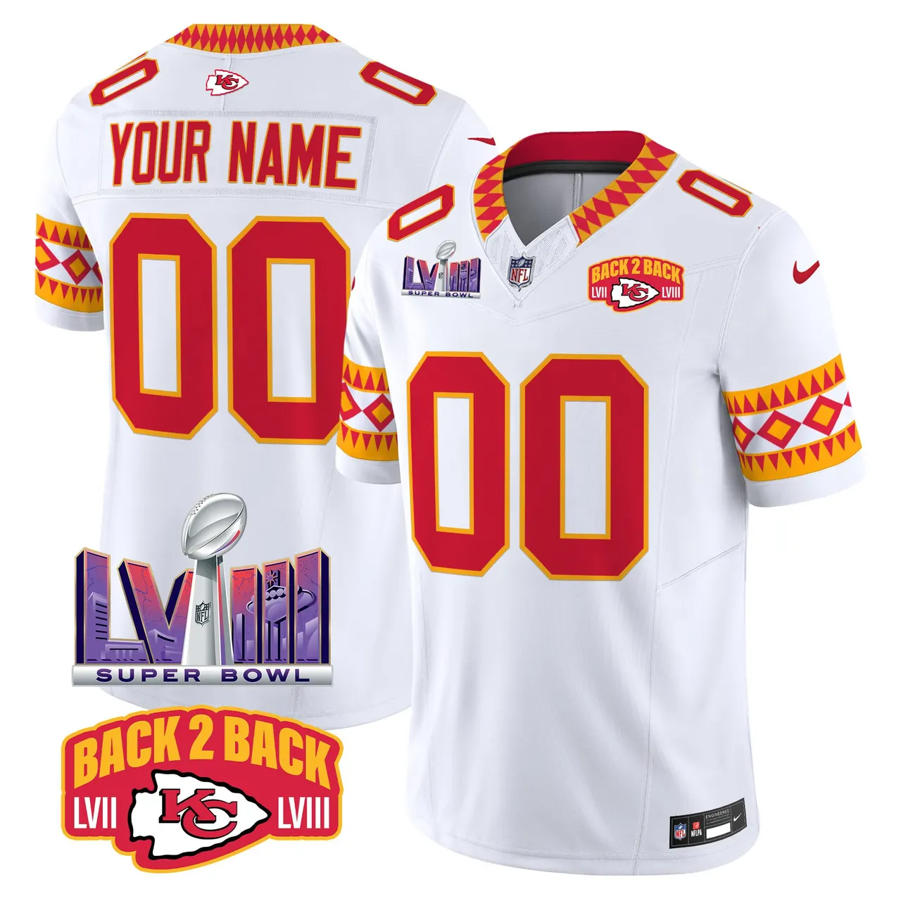 Kansas City Chiefs Nike Special Vapor Custom Limited Stitched Jersey - Red - Image 2