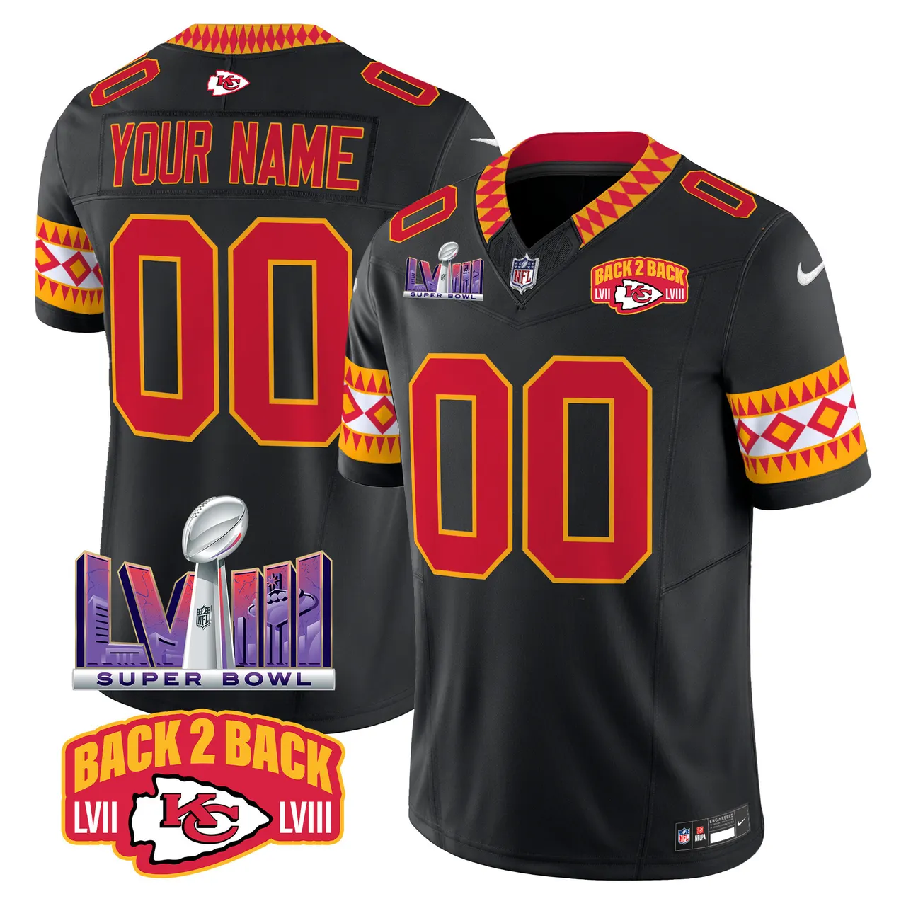 Kansas City Chiefs Nike Special Vapor Custom Limited Stitched Jersey - Red - Image 3