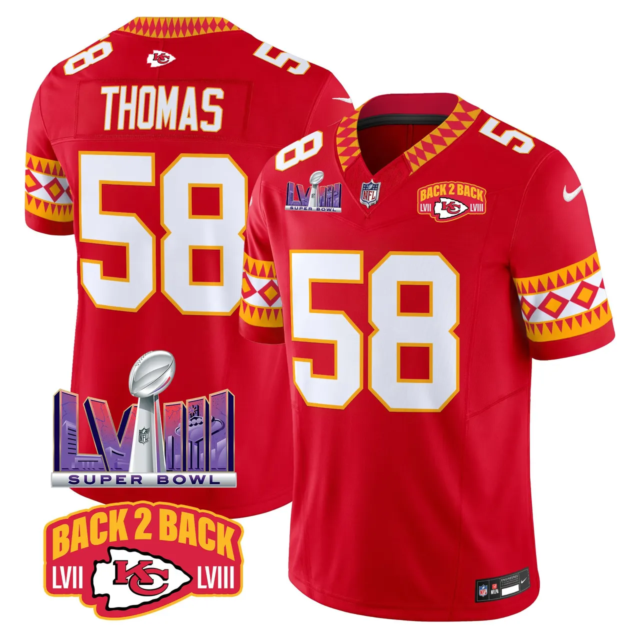 Kansas City Chiefs Nike Special Vapor Limited Stitched Jersey - Red - Image 3