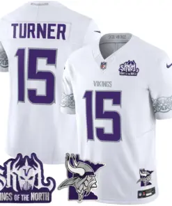 J.J. McCarthy Minnesota Vikings Nike 2024 Winter Warrior Skol Patch Vapor Limited Stitched Jersey V2 - White - Image 3
