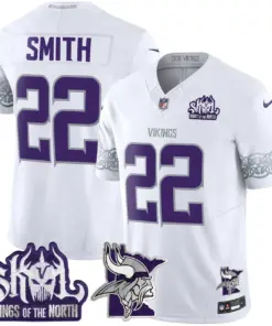 J.J. McCarthy Minnesota Vikings Nike 2024 Winter Warrior Skol Patch Vapor Limited Stitched Jersey V2 - White - Image 6