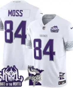 J.J. McCarthy Minnesota Vikings Nike 2024 Winter Warrior Skol Patch Vapor Limited Stitched Jersey V2 - White - Image 8
