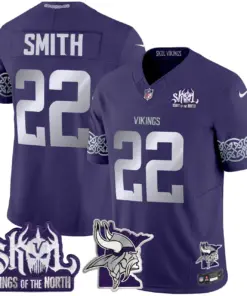 J.J. McCarthy Minnesota Vikings Nike 2024 Winter Warrior Skol Patch Vapor Limited Stitched Jersey V2 - White - Image 14