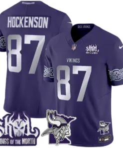 J.J. McCarthy Minnesota Vikings Nike 2024 Winter Warrior Skol Patch Vapor Limited Stitched Jersey V2 - White - Image 15
