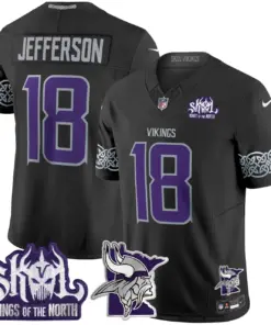 J.J. McCarthy Minnesota Vikings Nike 2024 Winter Warrior Skol Patch Vapor Limited Stitched Jersey V2 - White - Image 18