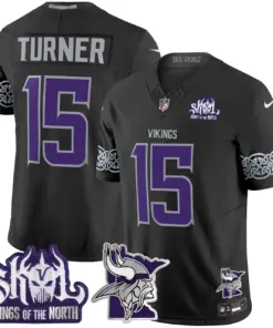 J.J. McCarthy Minnesota Vikings Nike 2024 Winter Warrior Skol Patch Vapor Limited Stitched Jersey V2 - White - Image 19