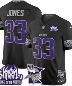 J.J. McCarthy Minnesota Vikings Nike 2024 Winter Warrior Skol Patch Vapor Limited Stitched Jersey V2 - White - Image 20