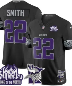 J.J. McCarthy Minnesota Vikings Nike 2024 Winter Warrior Skol Patch Vapor Limited Stitched Jersey V2 - White - Image 22