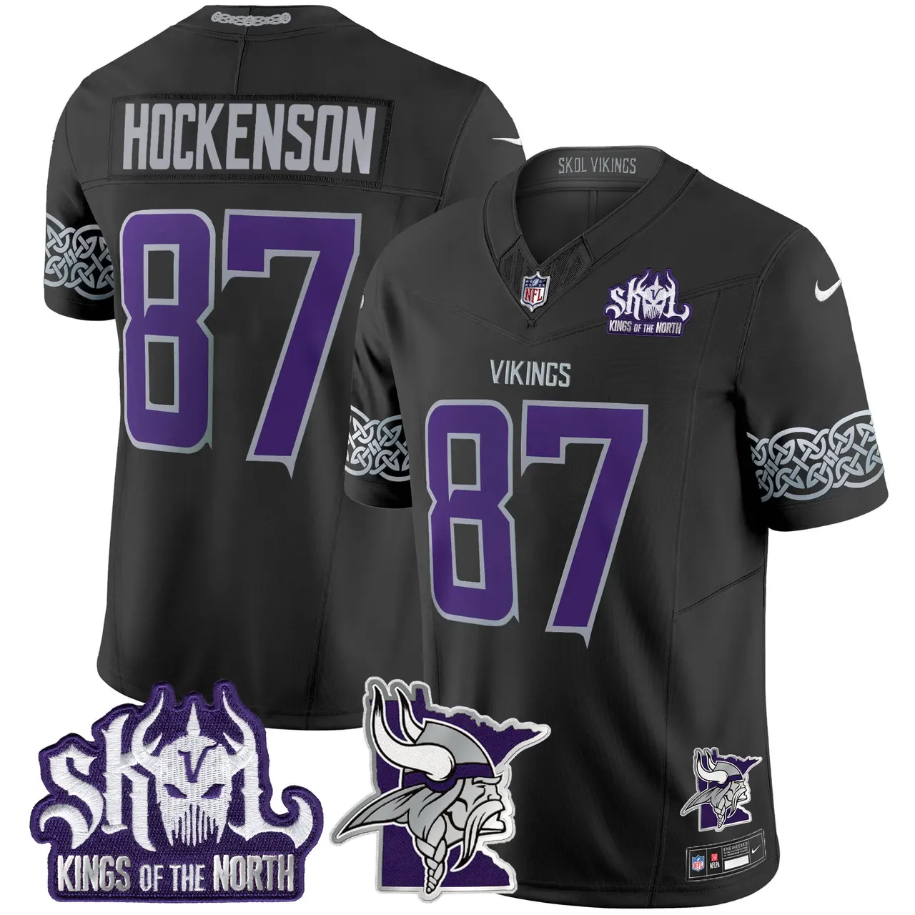 J.J. McCarthy Minnesota Vikings Nike 2024 Winter Warrior Skol Patch Vapor Limited Stitched Jersey V2 - White - Image 23