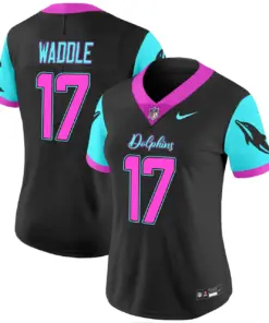 Alternative view of Tua Tagovailoa Miami Dolphins Nike Women's Vice Vapor Limited Stitched Jersey - Black