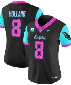 Tua Tagovailoa Miami Dolphins Nike Women's Vice Vapor Limited Stitched Jersey - Black - Image 4