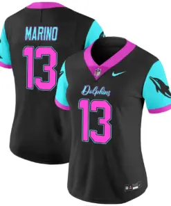Tua Tagovailoa Miami Dolphins Nike Women's Vice Vapor Limited Stitched Jersey - Black - Image 5