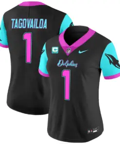 Tua Tagovailoa Miami Dolphins Nike Women's Vice Vapor Limited Stitched Jersey - Black