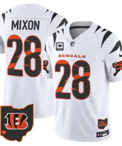 Cincinnati Bengals Nike Special Vapor Limited Stitched Jersey - White - Image 4