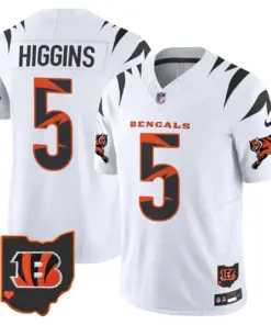 Cincinnati Bengals Nike Special Vapor Limited Stitched Jersey - White - Image 5