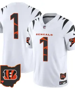 Cincinnati Bengals Nike Special Vapor Limited Stitched Jersey - White - Image 7