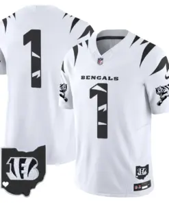 Cincinnati Bengals Nike Special Vapor Limited Stitched Jersey - White - Image 14