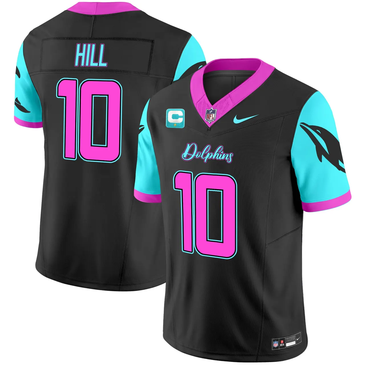Tua Tagovailoa Miami Dolphins Nike Vice Vapor Limited Stitched Jersey - Black - Image 3
