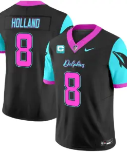 Tua Tagovailoa Miami Dolphins Nike Vice Vapor Limited Stitched Jersey - Black - Image 4