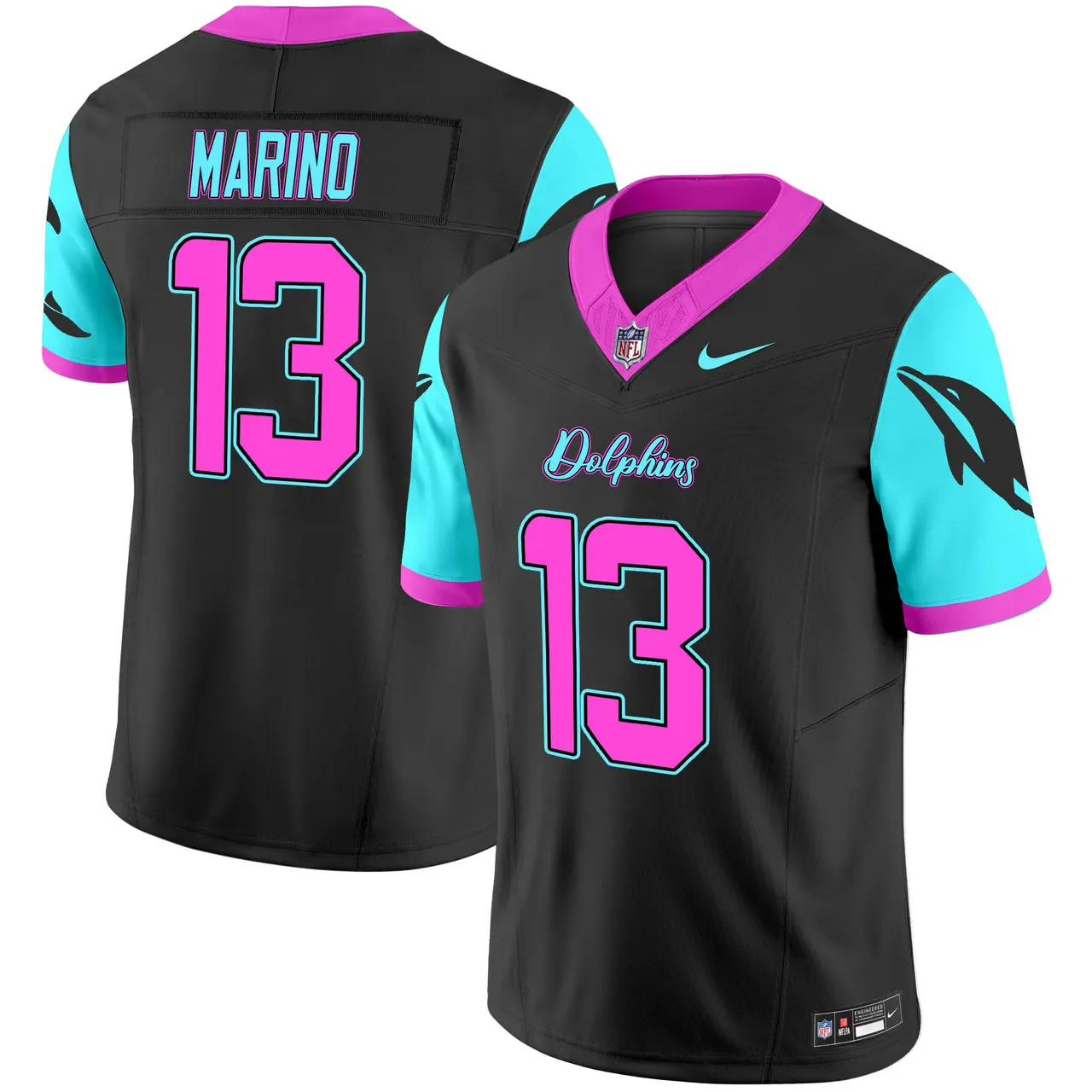Tua Tagovailoa Miami Dolphins Nike Vice Vapor Limited Stitched Jersey - Black - Image 5