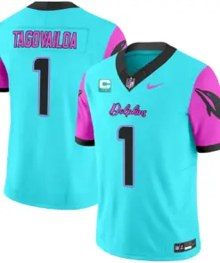 Tua Tagovailoa Miami Dolphins Nike Vice Vapor Limited Stitched Jersey - Black - Image 9