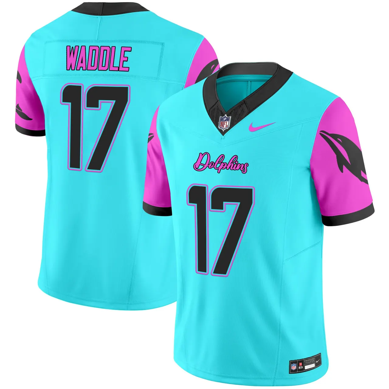Tua Tagovailoa Miami Dolphins Nike Vice Vapor Limited Stitched Jersey - Black - Image 10
