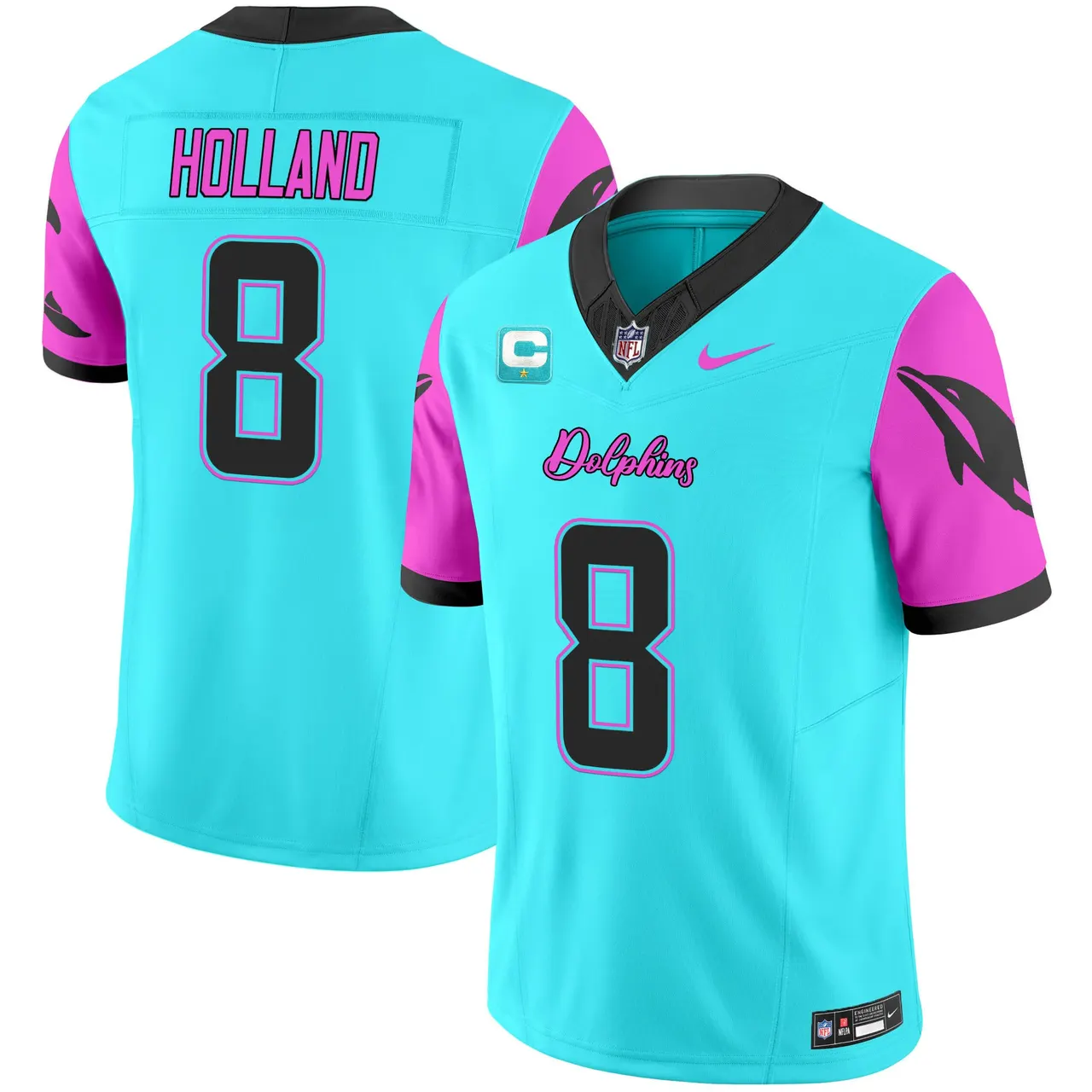 Tua Tagovailoa Miami Dolphins Nike Vice Vapor Limited Stitched Jersey - Black - Image 12
