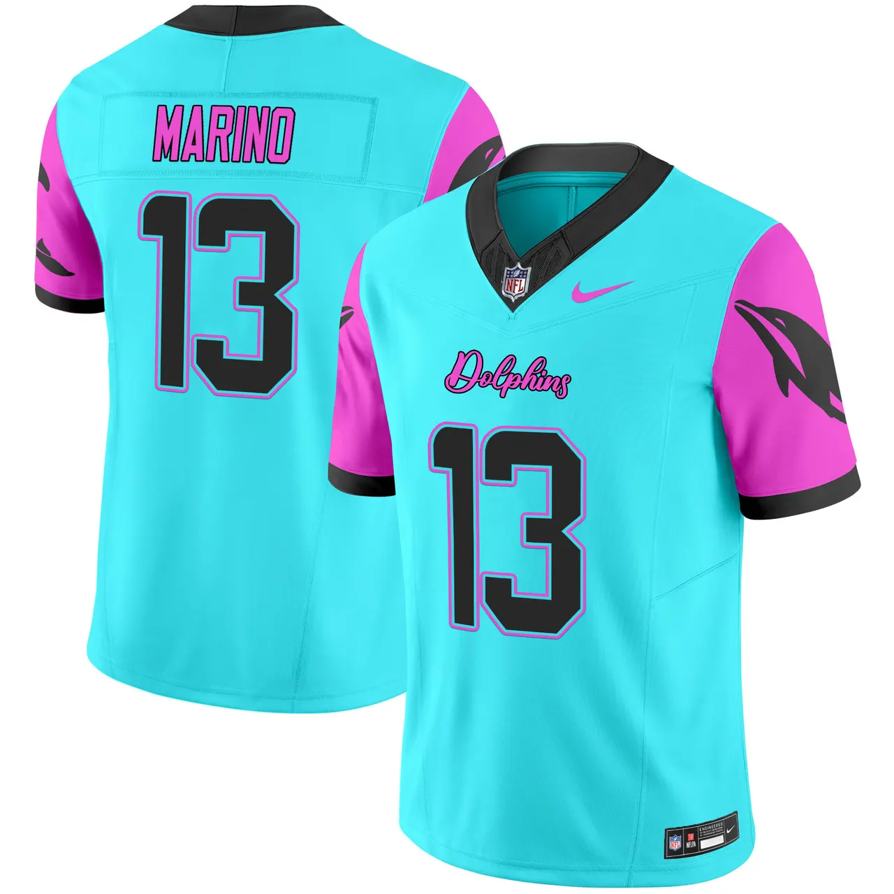 Tua Tagovailoa Miami Dolphins Nike Vice Vapor Limited Stitched Jersey - Black - Image 13