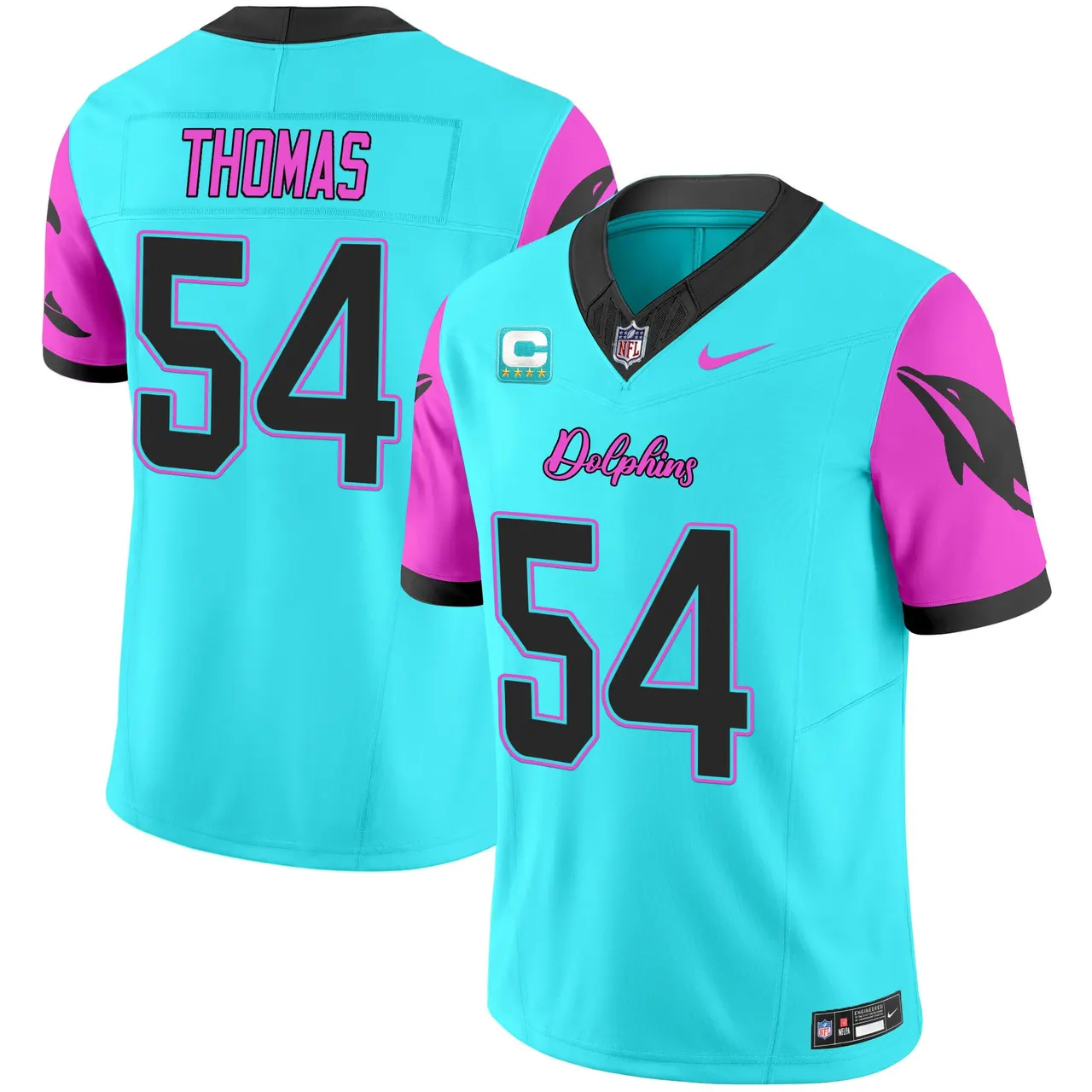 Tua Tagovailoa Miami Dolphins Nike Vice Vapor Limited Stitched Jersey - Black - Image 14